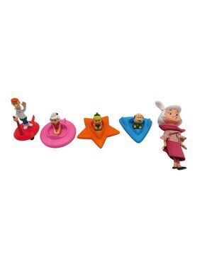 The Jetsons Collectible Character Figures 5 Vintage Plastic Toys Wendys Applause